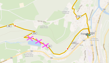 Trois-Ponts fermeture provisoire des parcours (12/2024)